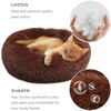 Picture of nononfish Marshmallow Cat Bed Kawaii Cat Nest Bed for Indoor Cats Washable Fluffy Anti Anxiety Kitten Bed 19 Inches