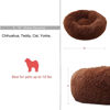 Picture of nononfish Marshmallow Cat Bed Kawaii Cat Nest Bed for Indoor Cats Washable Fluffy Anti Anxiety Kitten Bed 19 Inches