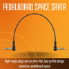 Picture of Rock Stock 1/4" Stereo TRS Flat Patch Cables - 6" Ultra-Thin, Right Angle, Low Profile, Gold Plated, Braided Shielding - Maximize Pedalboard Space, Eliminate Noise, Connect Guitar Effects Pedals