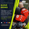 Picture of Seibertron Dirtpaw Unisex MX ATV MTB Racing Gloves - Full Finger Touchscreen Glove for Bicycle Cycling Mountain Biking Motorcycle and Motocross Fluo Orange L