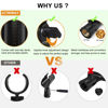 Picture of 4 Pcs Universal Microphone Clip, Adjustable Mic Clip Holder for Mic Stand，Come with 5/8" Male to 3/8" Female Screw Adapter