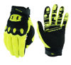 Picture of Seibertron Dirtpaw Unisex MX ATV MTB Racing Gloves - Full Finger Touchscreen Glove for Bicycle Cycling Mountain Biking Motorcycle and Motocross Fluo Yellow XS