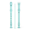 Picture of SWAN Soprano Recorder Instrument for Beginners Kids Student - German Fingering 8 Hole Flute Detachable 3pcs ABS Descant Recorders with Cleaning Rod and Fingering Chart, SW8K, Baby Blue