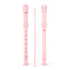 Picture of SWAN Soprano Recorder Instrument for Beginners Kids Student - German Fingering 8 Hole Flute Detachable 3pcs ABS Descant Recorders with Cleaning Rod and Fingering Chart, SW8K, Baby Pink