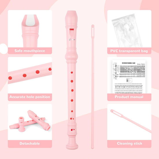 GetUSCart- SWAN Soprano Recorder Instrument for Beginners Kids Student ...