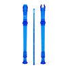 Picture of SWAN Soprano Recorder Instrument for Beginners Kids Student - Baroque Style 8 Hole Flute Detachable 3pcs ABS Descant Recorders with Cleaning Rod and Fingering Chart, SW8KT, Transparent Blue