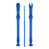 Picture of SWAN Soprano Recorder Instrument for Beginners Student - German Fingering 8 Hole Flute Detachable 3pcs Descant Recorder with Cleaning Rod and Fingering Chart for Kids over 6 Years Old, Royalblue