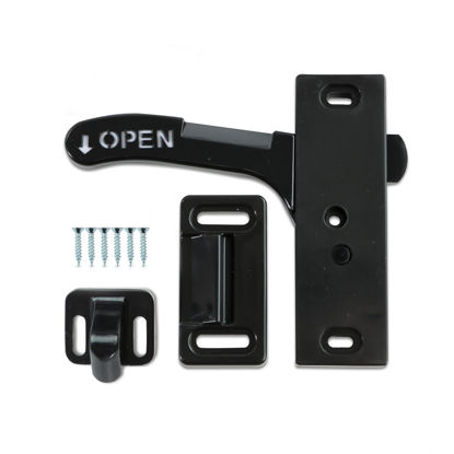Picture of Leisure Coachworks RV- Screen Door Latch Left Hand Handle Kit for Driver Side Door - Camper Motorhome Travel Trailer