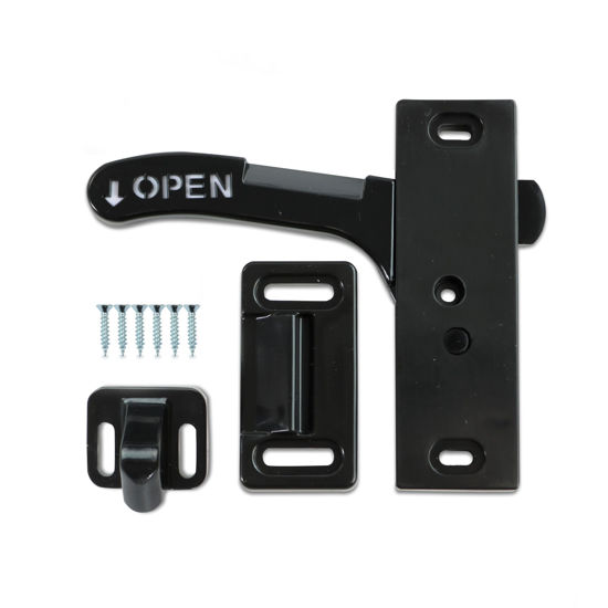 Picture of Leisure Coachworks RV- Screen Door Latch Left Hand Handle Kit for Driver Side Door - Camper Motorhome Travel Trailer