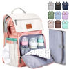 Picture of PILLANI Baby Diaper Bag Backpack - Baby Girl Gifts - Baby Bag for Girls - Diaper Backpack - Large Diaper Bags for Baby w/Changing Pad, Baby Registry Search & Shower Gifts, Newborn Essentials & Items