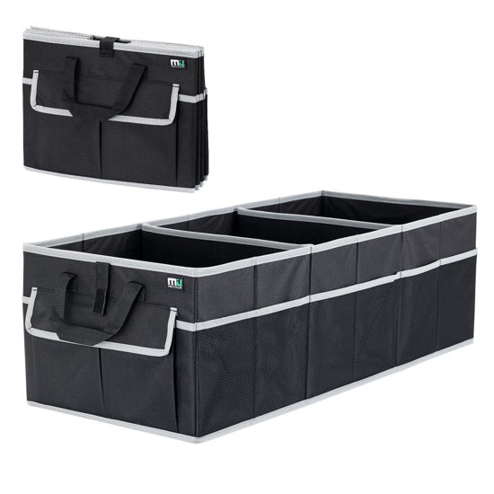 Picture of MIU COLOR Trunk Organizer for SUV (Black Gray, Large)