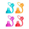 Picture of ChooMee SoftSip Food Pouch Top | Baby Led Weaning | No Spill Flow Control Valve, Protects Childs Mouth, 100% Silicone, BPA Free | Four Colors, 4 CT