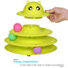 Picture of UPSKY Cat Toy Roller 3-Level Turntable Cat Toy Balls with Six Colorful Balls Interactive Kitten Fun Mental Physical Exercise Puzzle Toys.