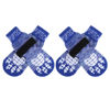 Picture of PUPTECK Anti-Slip Dog Socks with Double Sides Grips for Small Medium Large Dogs Hardwood Floors Prevents Licking, Dog Shoes for Hot Pavement Traction Control for Senior Dogs, Royal Blue, S