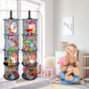 Picture of Basumee Stuffed Animals Net or Hammock 2 Pcs Stuffed Animals Storage Toy Net Hammock for Stuffed Animals Organizer Mesh Hammock Kids Girls Room Decor, Black, 4 Tiers