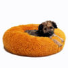 Picture of Small Dog Bed for Calming Dog 19 inches Orange Puppy Bed for Extra Small Dog Bed Washble Anti-Anxiety Puppy Bed Machine Washable Cozy Soft Pet Round Bed Fits up to 10-100 lbs
