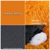Picture of Small Dog Bed for Calming Dog 19 inches Orange Puppy Bed for Extra Small Dog Bed Washble Anti-Anxiety Puppy Bed Machine Washable Cozy Soft Pet Round Bed Fits up to 10-100 lbs