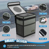 Picture of KNODEL Car Trash Can, Waterproof Car Garbage Can, Car Trash Bag with Lid, Leak-Proof Car Trash Bin, Car Trash Hanging (Large, Gray)