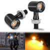 Picture of Nilight Motorcycle LED Turn Signals Front Indicator Light Yellow Beam Mini Size Blinkers Compatible with Harley Honda Kawasaki Suzuki Triumph Yamaha Cruiser