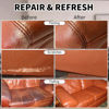 Picture of Leather Recoloring Balm,8.5oz Leather Color Restorer,Light Brown Leather Repair kit for Furniture and Car Interior,Leather Couch Scratch Repair,Leather Dye Paint for Faded,Cracked and Damaged Leather