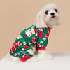 Picture of Fitwarm Christmas Dog Pajamas, Dog Winter Clothes for Small Dogs Boy Girl, Lightweight Velvet Pet Jammies, Reindeer, Red, Green, XXL
