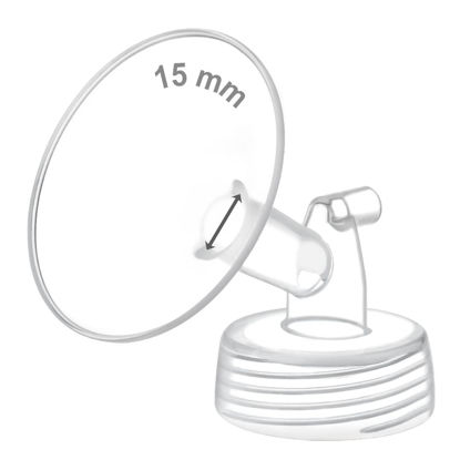 Picture of Maymom Pump Part Compatible with Spectra S1,S2 Spectra 9 Plus Breastpump; Incl Wide Mouth Flange (One flange-15mm. Flange) Not Original Spectra Flange; Not Spectra Baby USA Parts