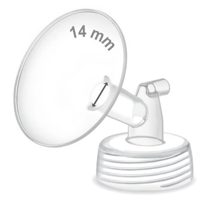 Picture of Maymom Pump Part Compatible with Spectra S1,S2 Spectra 9 Plus Breastpump; Incl Wide Mouth Flange (One flange-14mm Flange) Not Original Spectra Flange; Not Spectra Baby USA Parts