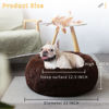 Picture of Puppy Beds for Small Dogs Washable Donut Fluffy Soft Dog Bed Anti Anxiety Orthopedic Warm Comfort Pets Beds 23 Inches