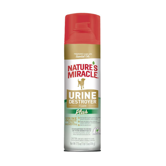 Picture of Nature's Miracle Urine Destroyer Plus for Dogs, 17.5 Ounces, Foaming Aerosol for Tough Urine Messes