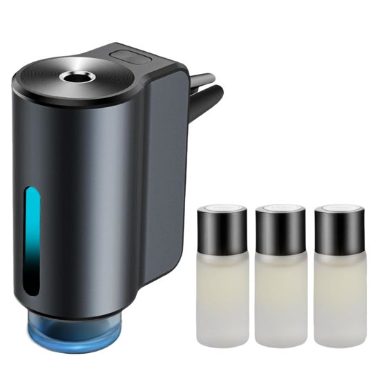 Picture of Car Air Freshener Diffuser, Smart Car Air Freshener, Car Diffuser Air Freshener with Three Adjustable Modes, Aromatizante Para Carro with 3pcs Essential Oil, Car Fresheners Long Lasting