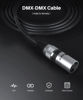 Picture of GearIT DMX to DMX Stage Lighting Cable (100 Feet, 2-Pack) DMX Male to Female (XLR Compatible) 3-Pin Balanced Shielded for DJ LED Moving Head Par Light, Mic Mixer, Recording Studio, Podcast - 100ft