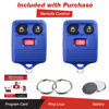 Picture of 2 KeylessOption Blue Replacement 3 Button Keyless Entry Remote Control Key Fob Clicker