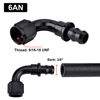 Picture of EVIL ENERGY 6AN 90 Degree Push Lock Hose Fitting End Black 4PCS