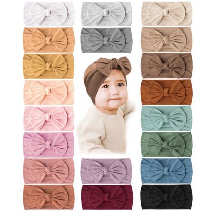Picture of Prohouse 20PCS Baby Nylon Headbands Hairbands Hair Bow Elastics for Baby Girls Newborn Infant Toddlers Kids