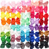 Picture of JOYOYO 40Pcs 4.5" Hair Bows Alligator Clips Grosgrain Ribbon Big Bows Clips For Girls Toddlers Kids Children