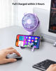 Picture of GOTOTO Baby Stroller Fan, Rechargeable Portable Fan with 2000 mAh Battery Operated,3 Wind Speed,360-Degree Rotation,Ultra-Low Noise Level,Safe mini fan for your baby