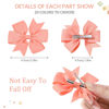 Picture of YLEN YHXX 40PCS Hair Bows for Girls 3 Inch Toddler Hair Clips Grosgrain Ribbon Pinwheel Hair Bow with Alligator Clip Handmade Hair Accessories for Girls Toddlers Teens