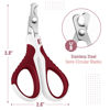 Picture of Mr. Pen- Cat Nail Clipper, Wine & White Cat Nail Trimmer, Cat Nail Clippers, Cat Claw Clippers, Cat Clippers for Nails, Pet Nail Clippers, Kitten Nail Clipper, Small Dog Nail Clipper Cat Claw Trimmer