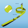 Picture of Voyager Reflective Dog Leash with Neoprene Handle, 5ft Long, Supports Small, Medium, and Large Breed Puppies, Cute and Heavy Duty for Walking, Running, and Training - Lime Green (Leash), M