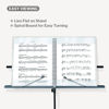 Picture of CRANBURY Sheet Music Folder 8.5x11 - Dual Use Music Holder (Black), Store Inside 24 Protective Sleeves or Write on Exposed Pages Outside Sleeves, 8.5 x 11 Spiral Notebook Binder Organizer, Lay Flat