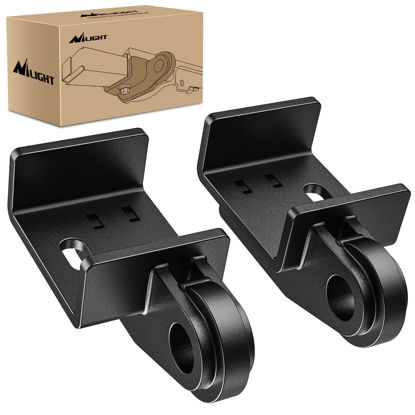 Picture of Nilight 2 Pack Demon Front Tow Hook Mounting Bracket Compatible with 2009-2013 2014 2015 2016 2017 2018 2019 2020 2021 2022 2023 Toyota Tacoma (Not Include D-Ring Shackle), Bracket Replacement