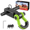 Picture of Nilight Anti-Theft Shackle Hitch Receiver 2Inch 45000 LBs Breaking Strength 3/4" Anti-Theft D Ring Shackle 5/8" Trailer Hitch Lock Pin Heavy Duty Solid Towing Kit for Trucks Off Road(Green&Black)