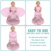 Picture of BSTOPPT Fleece Newborn Sleep Sack Baby Swaddle,3-Way Adjustable Wearable Blanket,2 Pack Fleece Swaddling Sleeping Bag TOG 2.0， (Gray & Pink, 0-3 Months)