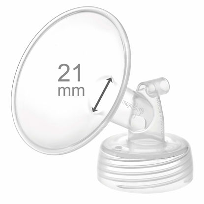 Picture of Maymom Pump Part Compatible with Spectra S1,S2 Spectra 9 Plus Breastpump; Incl Wide Mouth Flange (One flange-21mm Flange) Not Original Spectra Flange; Not Spectra Baby USA Parts