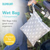 Picture of Bumkins Waterproof Wet Bag, Washable, Reusable for Travel, Beach, Pool, Stroller, Diapers, Dirty Gym Clothes, Swimsuits, Toiletries, 12x14 - Arrows