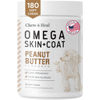 Picture of Omega for Dogs - 180 Delicious Soft Chews - Salmon Oil Treats for Skin and Coat, Itch Relief - Fish Oil Blend of Essential Fatty Acids, Omega 3, 6, and 9, and Vitamins - Peanut Butter Flavor