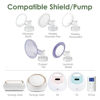 Picture of 1X 11 mm Maymom Two-Piece Wide Neck Pump Parts for Spectra S1/S2 Pumps; Incl Wide Mouth Flanges; Not Original Spectra Flange