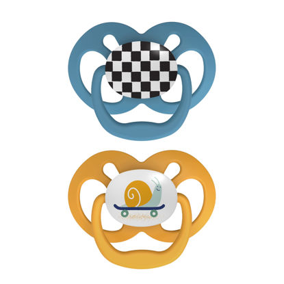 Picture of Dr. Brown's Advantage Baby Pacifiers, 6 -18 Month, Blue, 2 Count