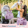 Picture of mommore Diaper Bag Small Diaper Backpack Stylish Toddler Baby Mini Maternity Bags Travel Backpacks with Insulated Pockets, Changing Pad, Stroller Straps