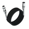 Picture of FIBBR XLR Cable 10ft/3M, Microphone Cable Nylon Braided XLR Male to Female Heavy Duty Balanced Microphone Cord Compatible with Preamps/Speaker Systems and More